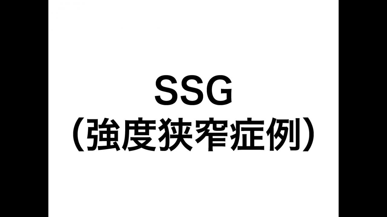 動画1.SSG（強度狭窄症例）