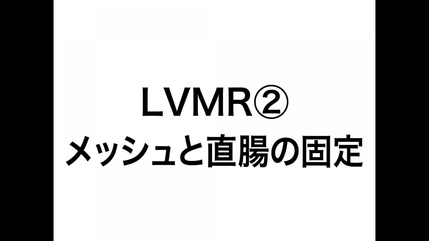 動画5.LVMR②メッシュと直腸の固定